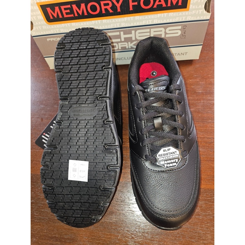 Woman's 7.5 Sneakers & Athletic Shoes SKECHERS Work Nampa Wyola Slip Resistant - Picture 7 of 9